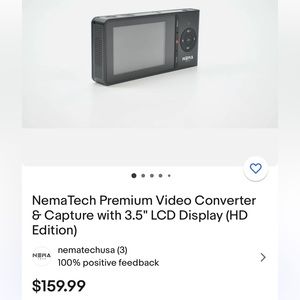 NemaTech Premium Video Converter & Capture with 3.5" LCD Display